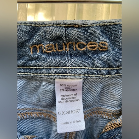Maurice’s Curvy Women’s Jeans Blue Denim Size 0 X-Short - Comfort Fit - Picture 4 of 5